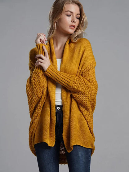 Cozy Oversized Bohemian Batwing Cardigan - Perfect for Winter Warmth-Liograft