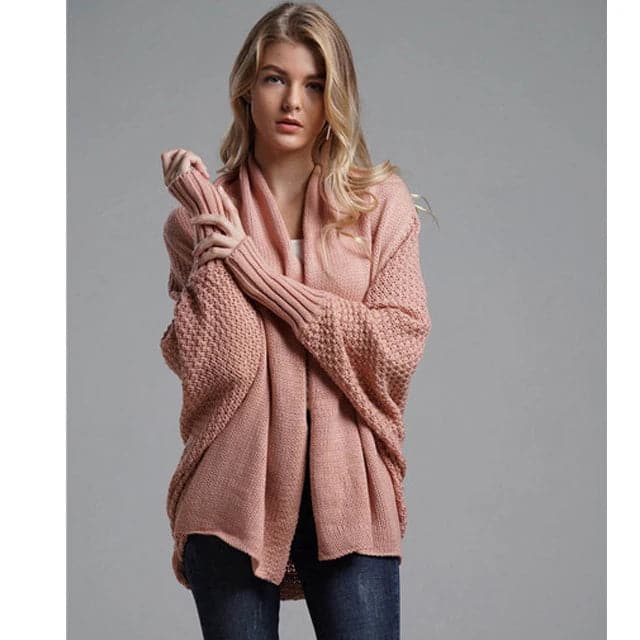 Cozy Oversized Bohemian Batwing Cardigan - Perfect for Winter Warmth-Liograft