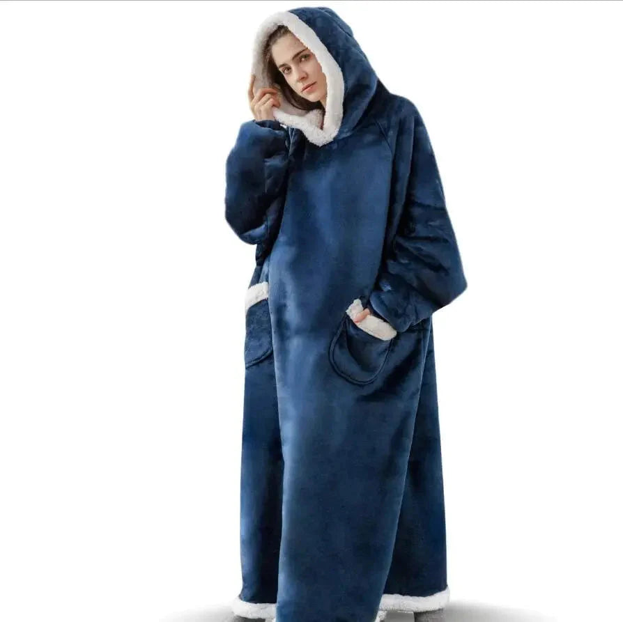 Oversized Hooded Blanket Sweatshirt with Pockets for Women and Men - 2023 Edition - Premium  from Liograft - Just $77.95! Shop now at Liograft