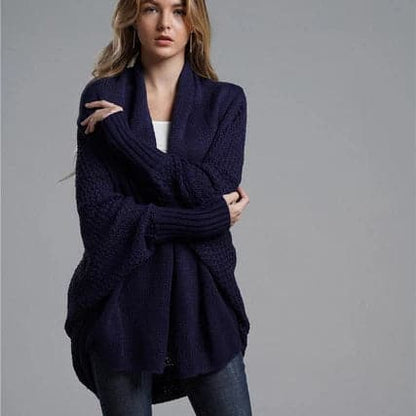 Oversized Patchwork Batwing Sleeve Cardigan - Premium  from Liograft - Just $46.95! Shop now at Liograft
