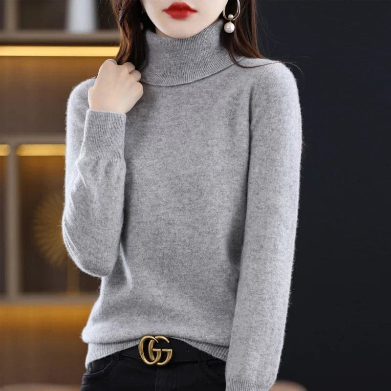 Premium 100% Merino Wool Turtleneck Sweater for Women - Premium  from Liograft - Just $28.95! Shop now at Liograft
