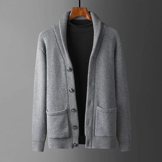 Cozy England Style Thick Sweater Coat for Men and Women-Liograft