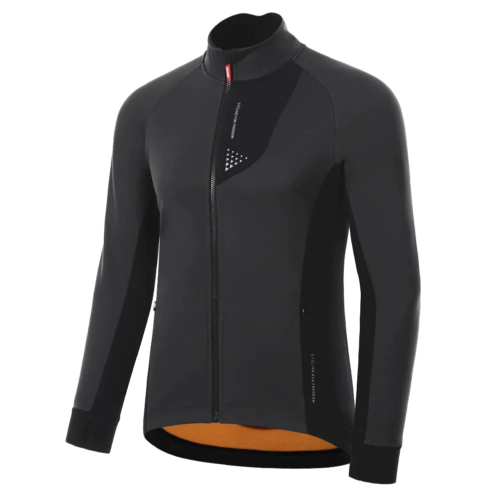 Santic Men's Winter Cycling Jacket with Fleece Lining and Windproof Design - Premium  from Liograft - Just $109.95! Shop now at Liograft