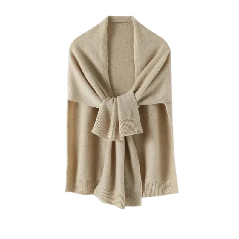 Fashionable Knitted Shawl Cape for Women - Autumn Winter Collection-Liograft