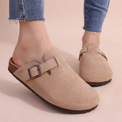 Shevalues New Boston Suede Clogs Slippers with Arch Support Liograft