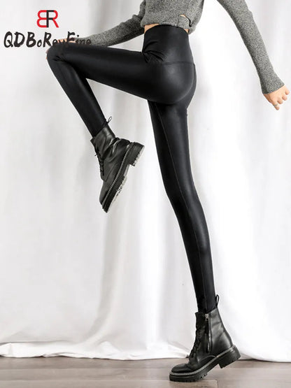Sleek High Waist Pu Leather Leggings for Women - Premium  from Liograft - Just $30.95! Shop now at Liograft