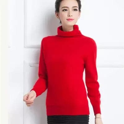 Stay Cozy and Stylish in 100% Pure Mink Cashmere Turtleneck Pullover - Premium  from Liograft - Just $54.95! Shop now at Liograft