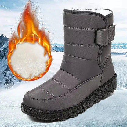 Stay Warm and Stylish in Rimocy Non Slip Waterproof Snow Boots for Women 2023 - Premium  from Liograft - Just $31.95! Shop now at Liograft