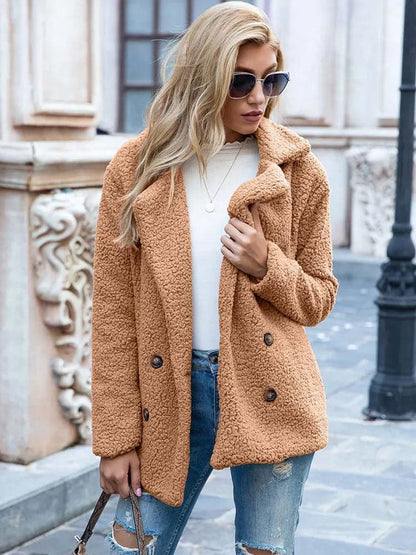Stay cozy and stylish in the 2023 Autumn Winter Teddy Coat for Women - Premium  from Liograft - Just $41.95! Shop now at Liograft