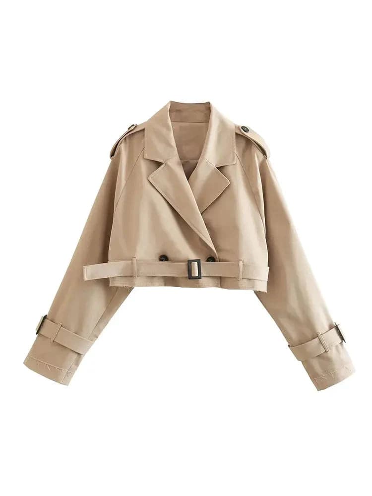 Stylish Double-Breasted Polyester Jacket for Fashionable Women - Premium  from Liograft - Just $56.95! Shop now at Liograft