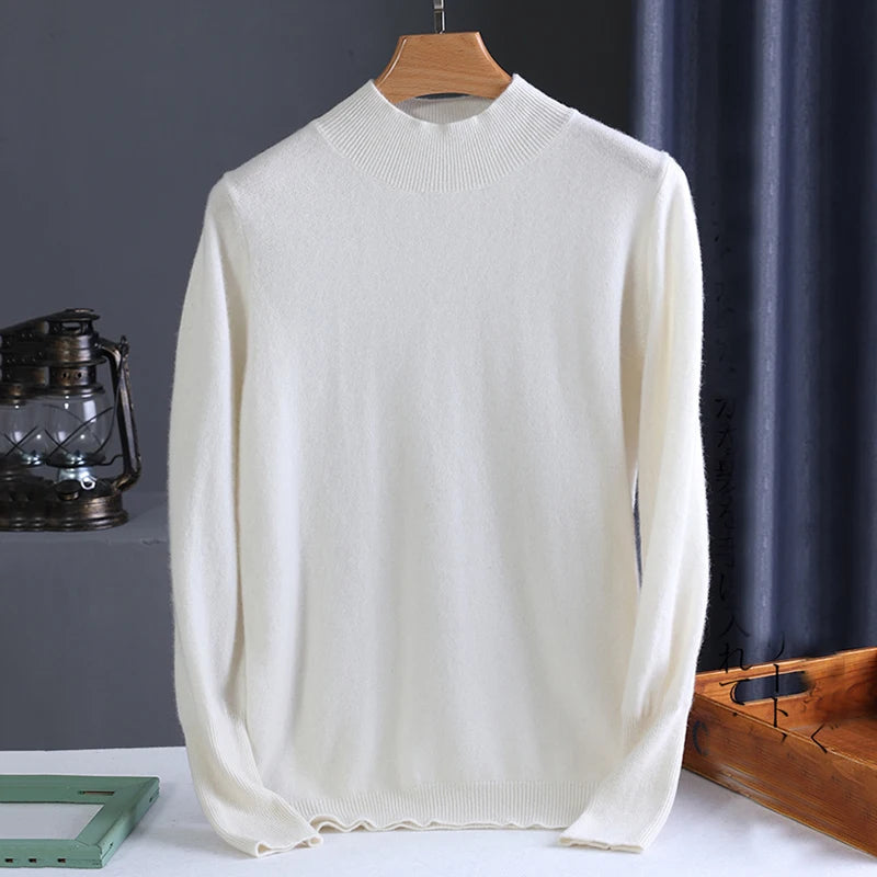 Stylish Turtleneck Knitted Jumper for Women - 2023 Autumn/Winter Collection - Premium  from Liograft - Just $26.95! Shop now at Liograft