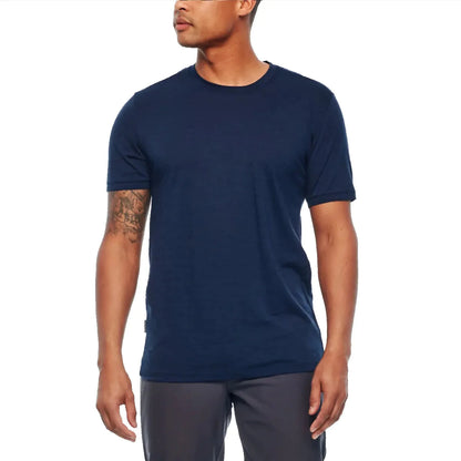 Ultra-Lightweight Moisture-Wicking Merino Wool Men's Base Layer T-Shirt with Odor Resistance Liograft