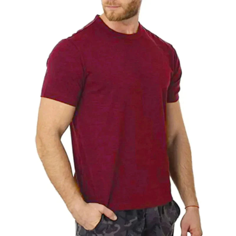 Superfine Merino Wool Men's Base Layer T-Shirt - Moisture-Wicking and Odor-Resistant - Premium  from Liograft - Just $58.95! Shop now at Liograft