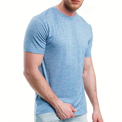Superfine Merino Wool Men's Base Layer T-Shirt - Moisture-Wicking and Odor-Resistant - Premium  from Liograft - Just $58.95! Shop now at Liograft