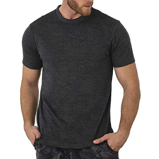 Ultra-Lightweight Moisture-Wicking Merino Wool Men's Base Layer T-Shirt with Odor Resistance Liograft