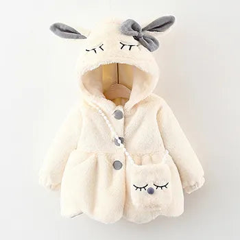 Sweet Princess Rabbit Ears Plush Baby Jacket - Premium  from Liograft - Just $25.95! Shop now at Liograft