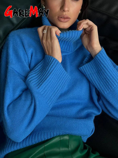 Vintage Green Turtleneck Oversized Sweater for Women - Premium  from Liograft - Just $49.95! Shop now at Liograft