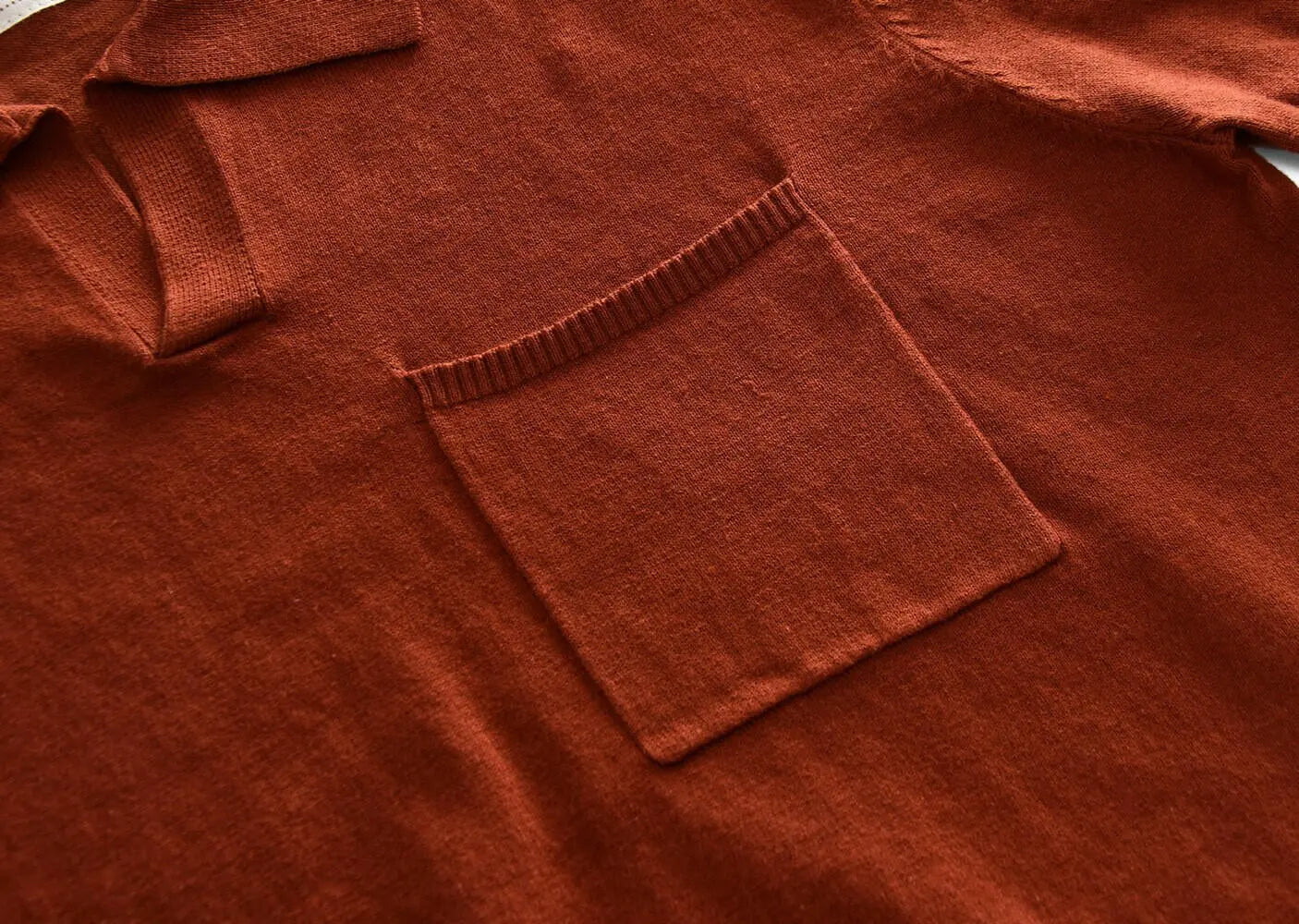 a close up of a red pocket 