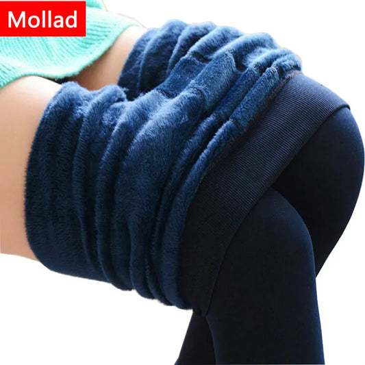 Warm Cashmere Winter Leggings for Women and Girls - Stretchy Waistband and Stylish Liograft