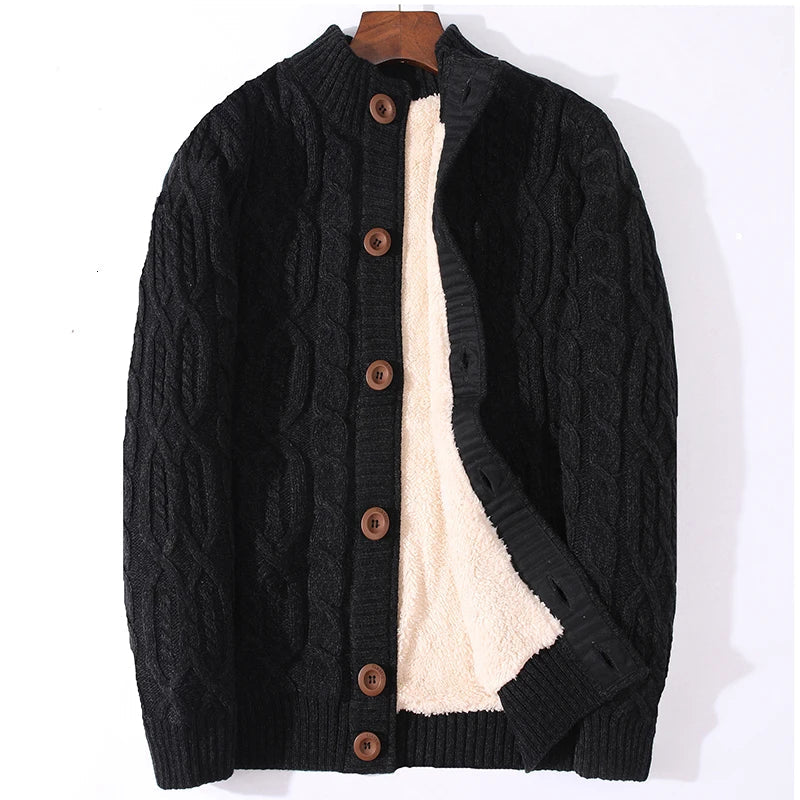 Winter Cardigan Male Thicken Warm Wool Cashmere Winter Coats Sweater Men Clothing 2020 New Outwear Size 4XL 5XL 6XL 7XL Liograft