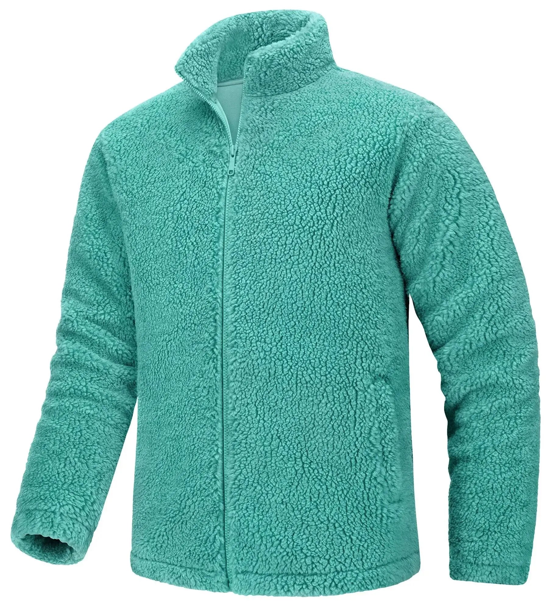 Winter Sherpa Fleece Jacket with Zippered Pockets Liograft