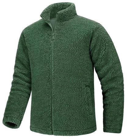 Winter Sherpa Fleece Jacket with Zippered Pockets Liograft