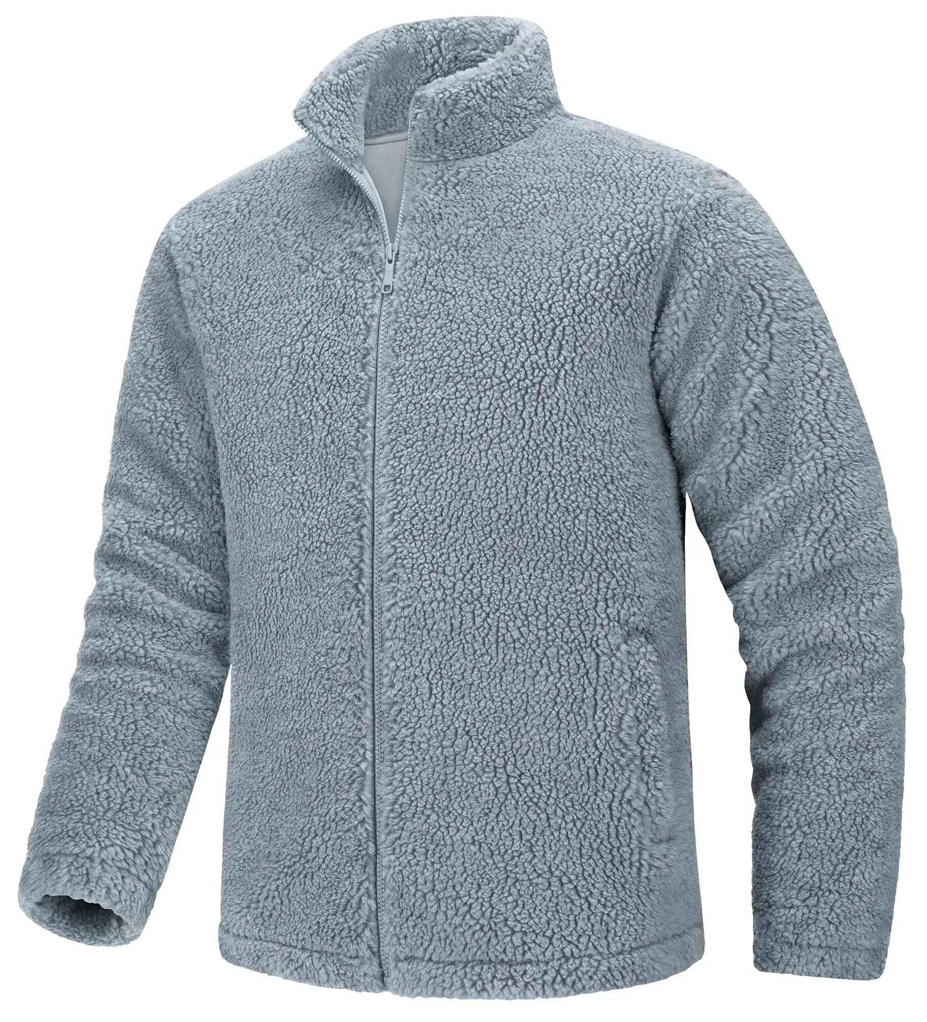 Winter Sherpa Fleece Jacket with Zippered Pockets - Premium Coats & Jackets from Liograft - Just $85.95! Shop now at Liograft