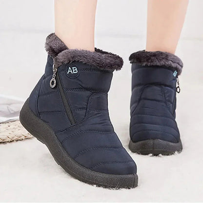 Winter Women's Waterproof Ankle Boots with Thick Bottom Liograft