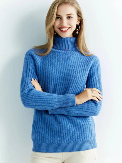 Women's 100% Merino Wool Turtleneck Cashmere Sweater - Premium  from Liograft - Just $113.95! Shop now at Liograft