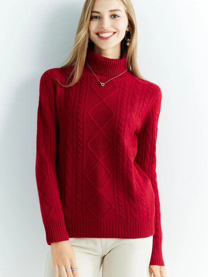 Women's 100% Merino Wool Turtleneck Sweater - Premium  from Liograft - Just $80.95! Shop now at Liograft