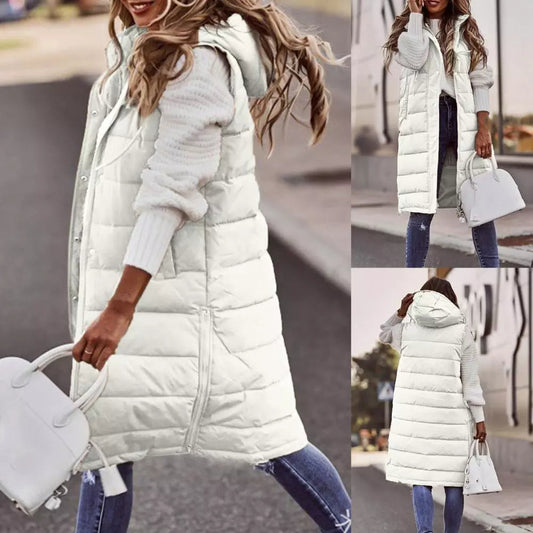 Women's Autumn/Winter Cotton Padded Hooded Parka Cardigan Liograft