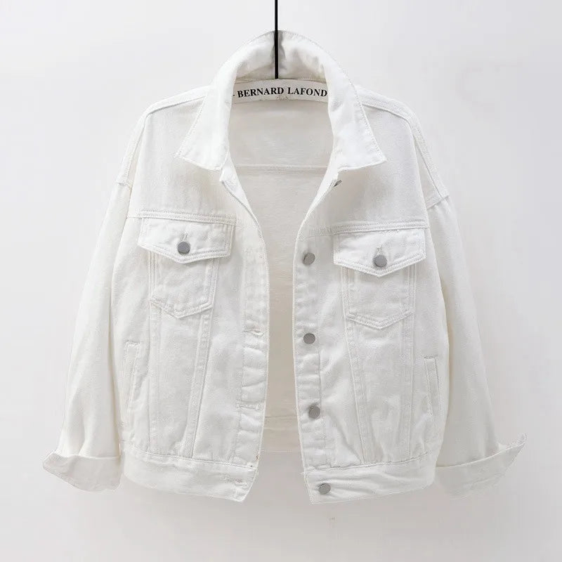 Women's Stylish Denim Jacket with Button Closure - Spring/Autumn Collection Liograft