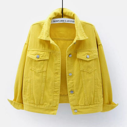 Women's Stylish Denim Jacket with Button Closure - Spring/Autumn Collection Liograft