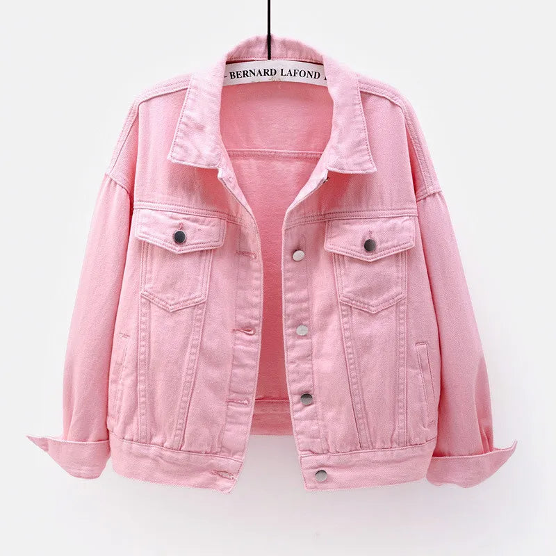 Women's Stylish Denim Jacket with Button Closure - Spring/Autumn Collection Liograft